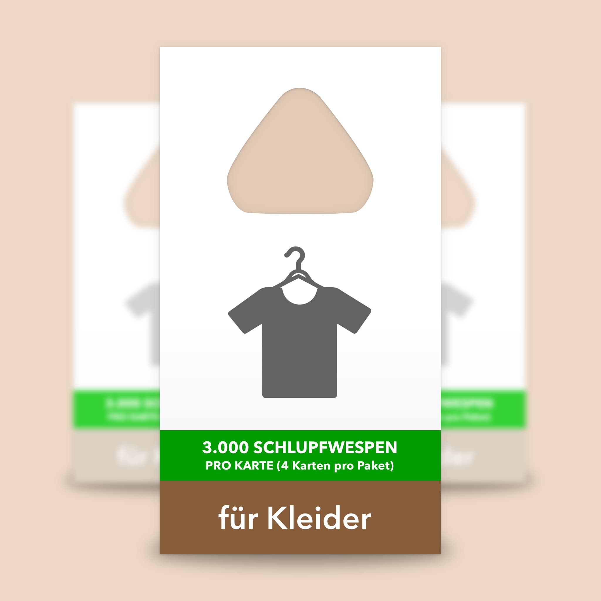 2 Karten Schlupfwespen gegen Kleidermotten