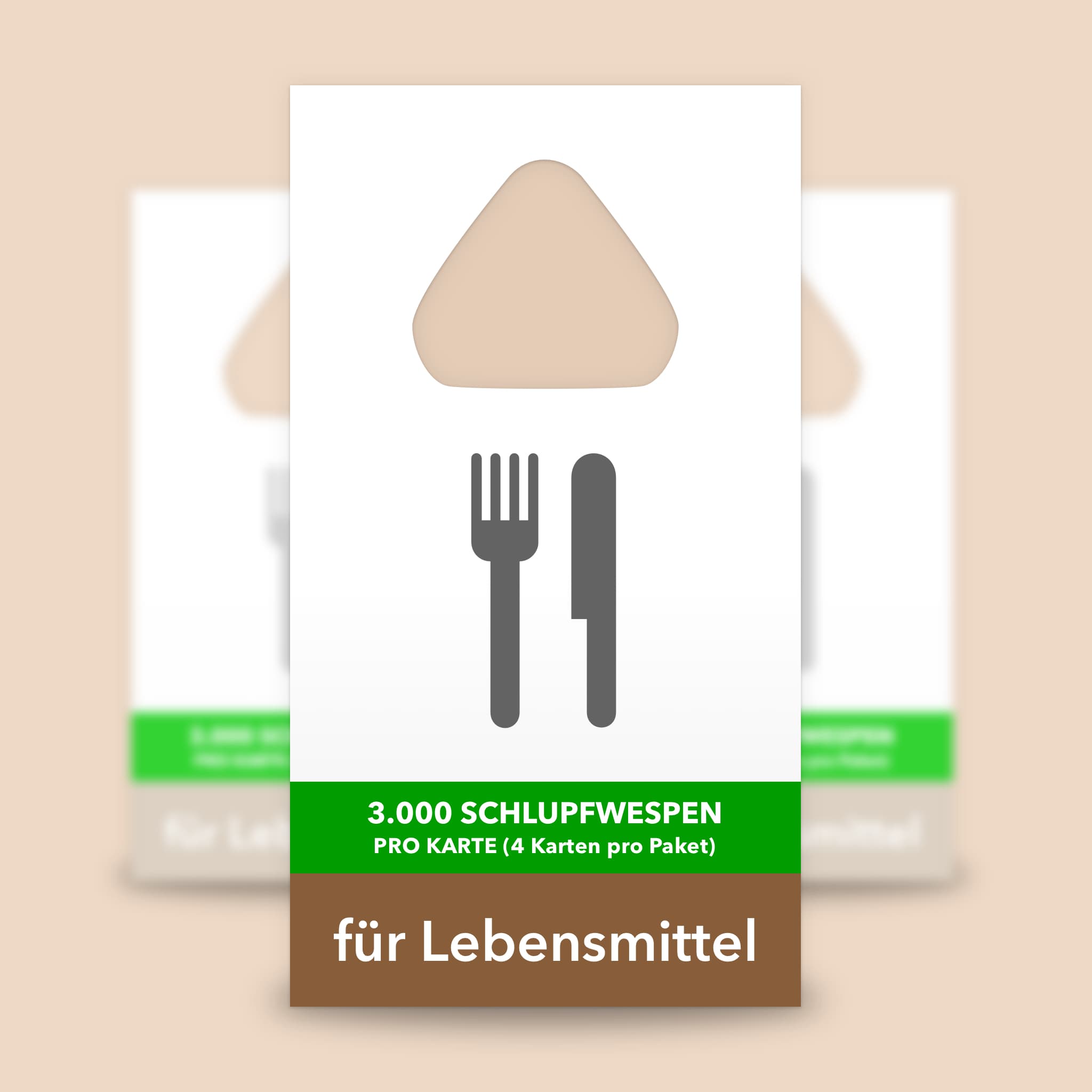 10 Karten Schlupfwespen gegen Lebensmittelmotten